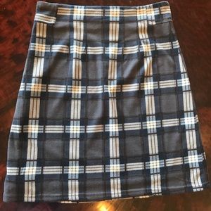 41 Hawthorn from Stitch Fix soft plaid skirt